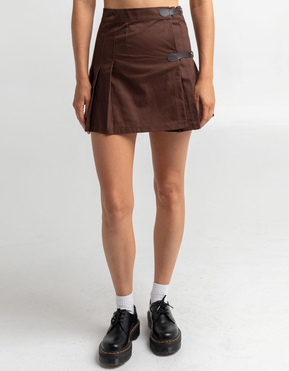 RSQ Womens Buckle Skirt - BROWN Product Image