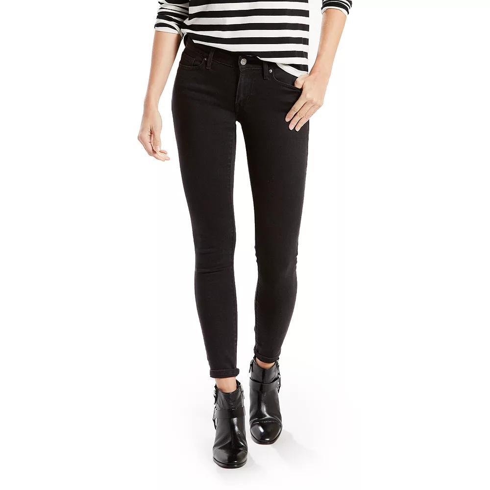 Women's Levi's® 711™ Skinny Jeans, Size: 25(US 0)Small, Soft Black Product Image