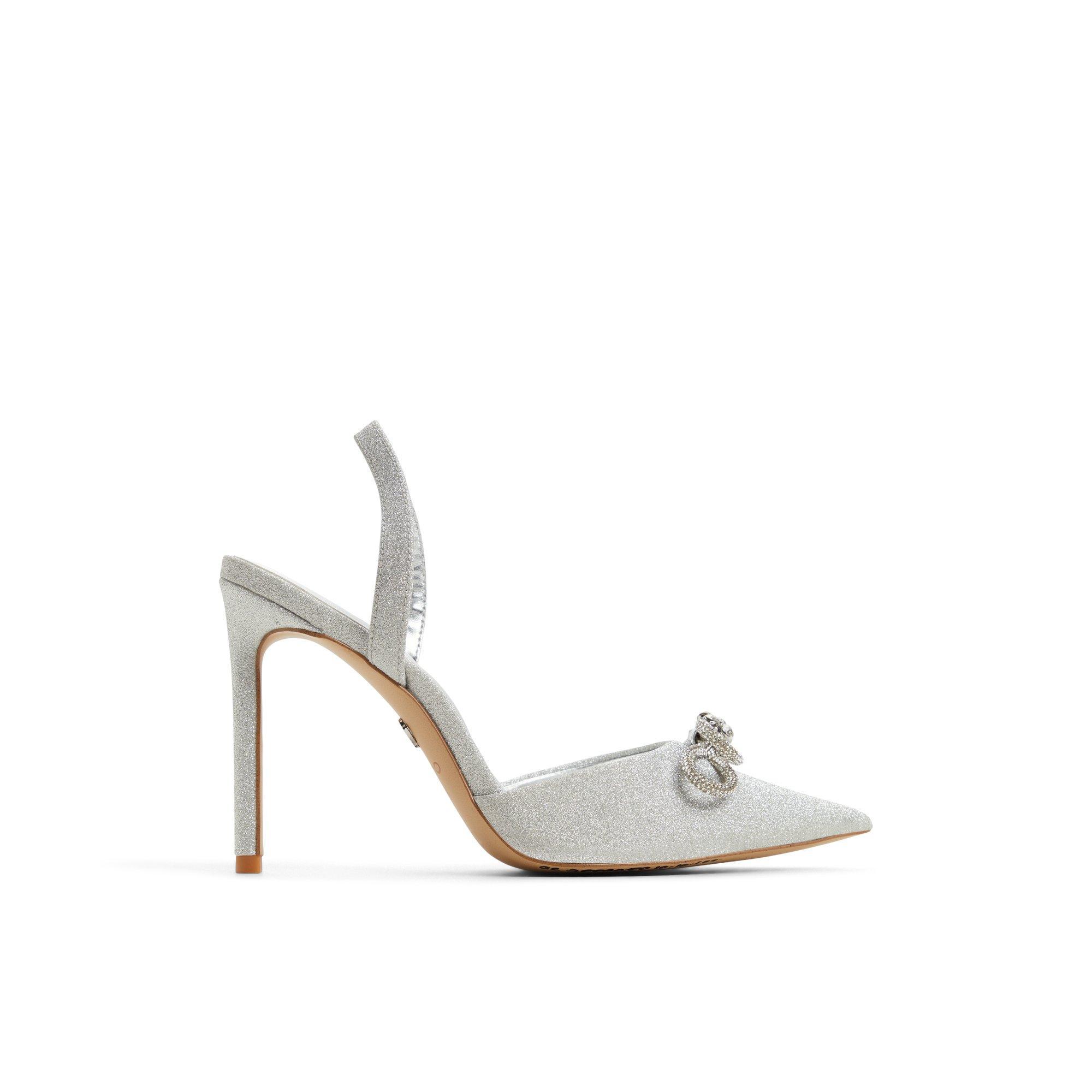 ALDO Addie - Women's Slingback Collection - Silver, Size 7 Product Image