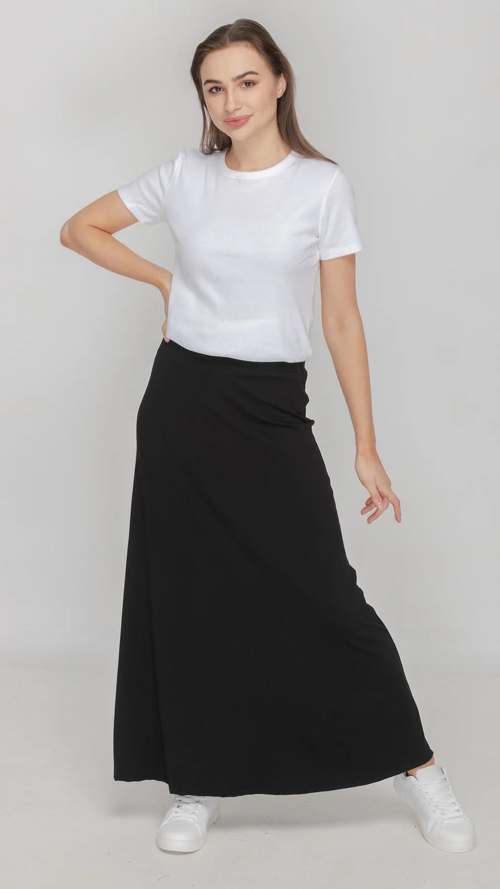 Bamboo Jersey Maxi Skirt Product Image
