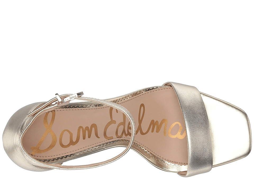 Sam Edelman Daniella Leather Ankle Strap Square Toe Dress Sandals Product Image