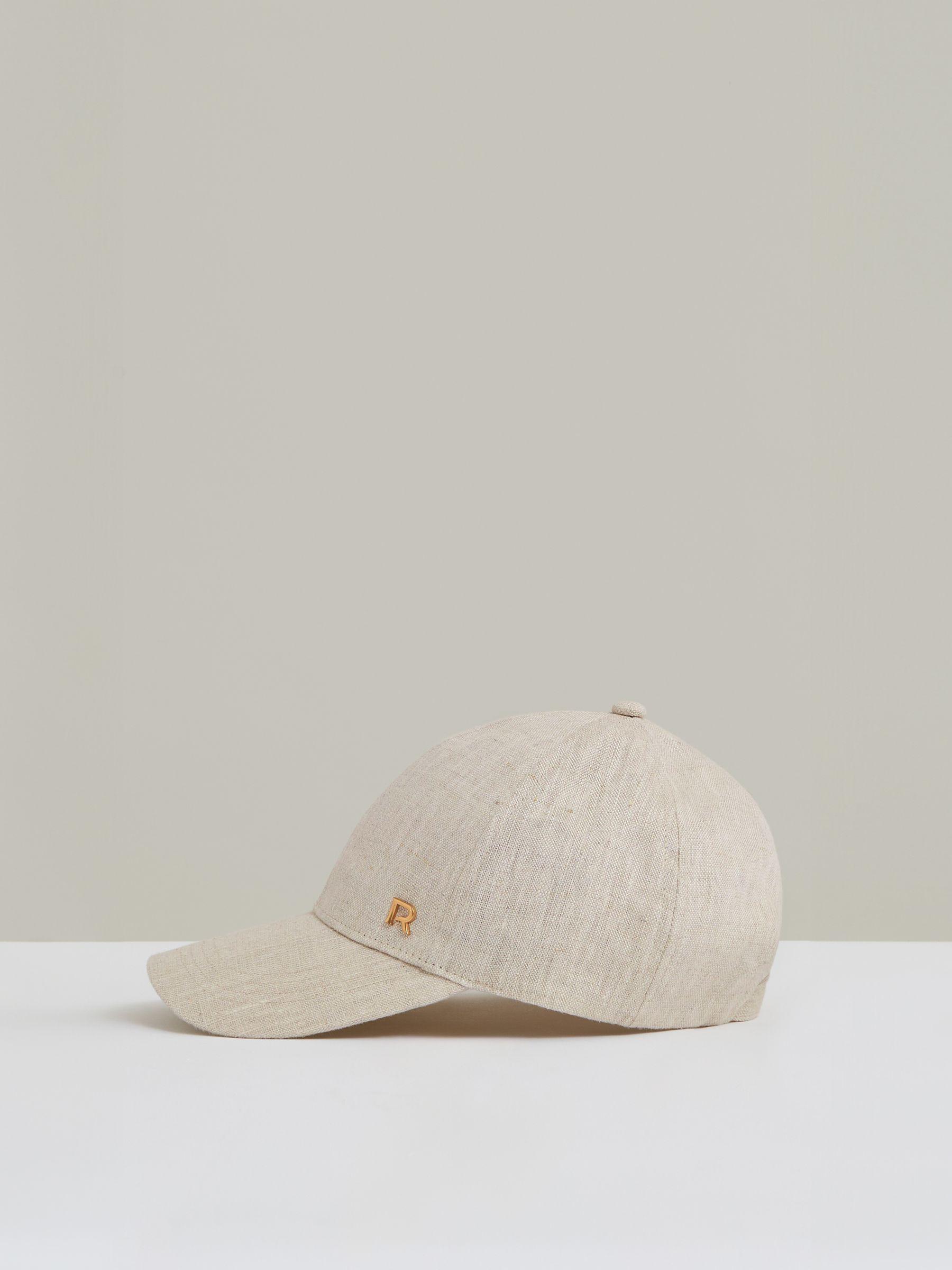 Linen Logo Baseball Cap in Neutral Product Image