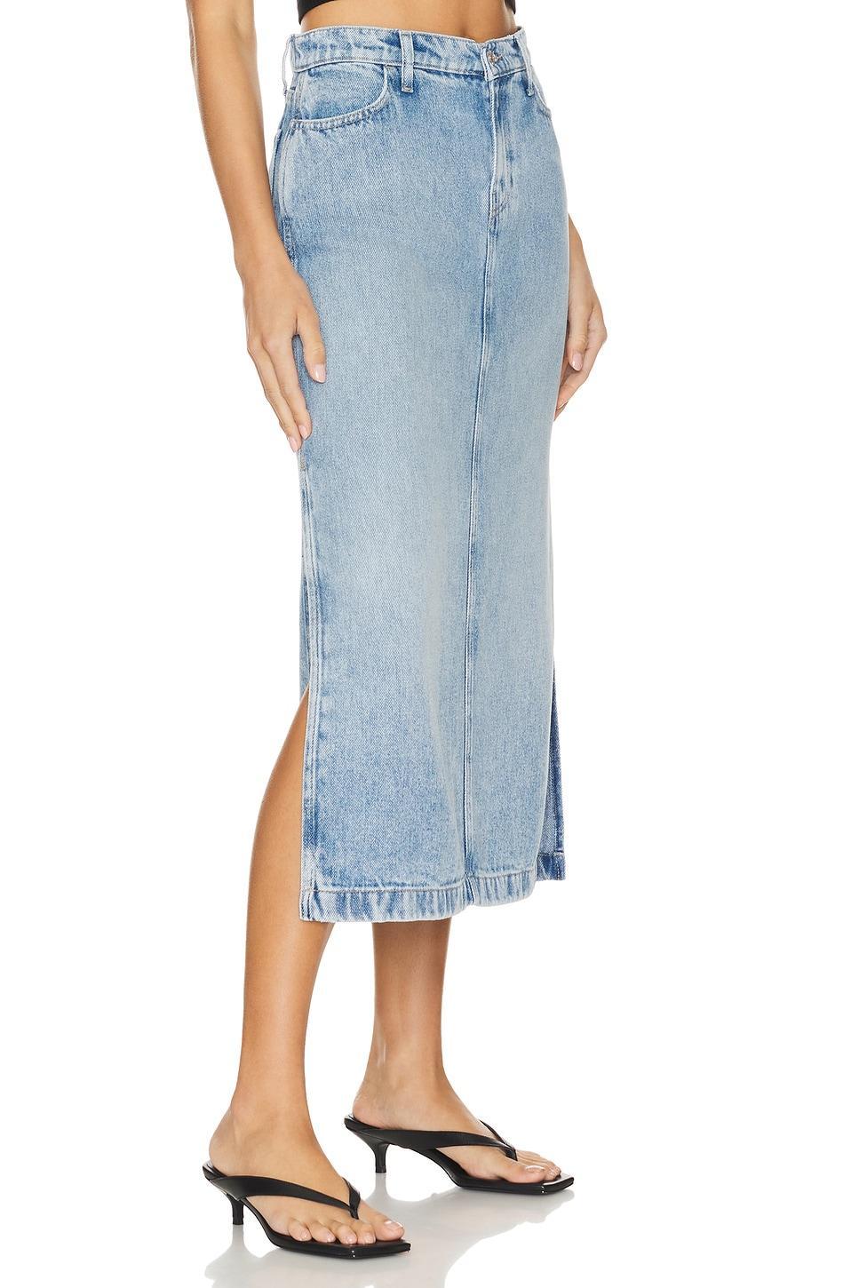 Midi Denim Skirt 7 For All Mankind Product Image