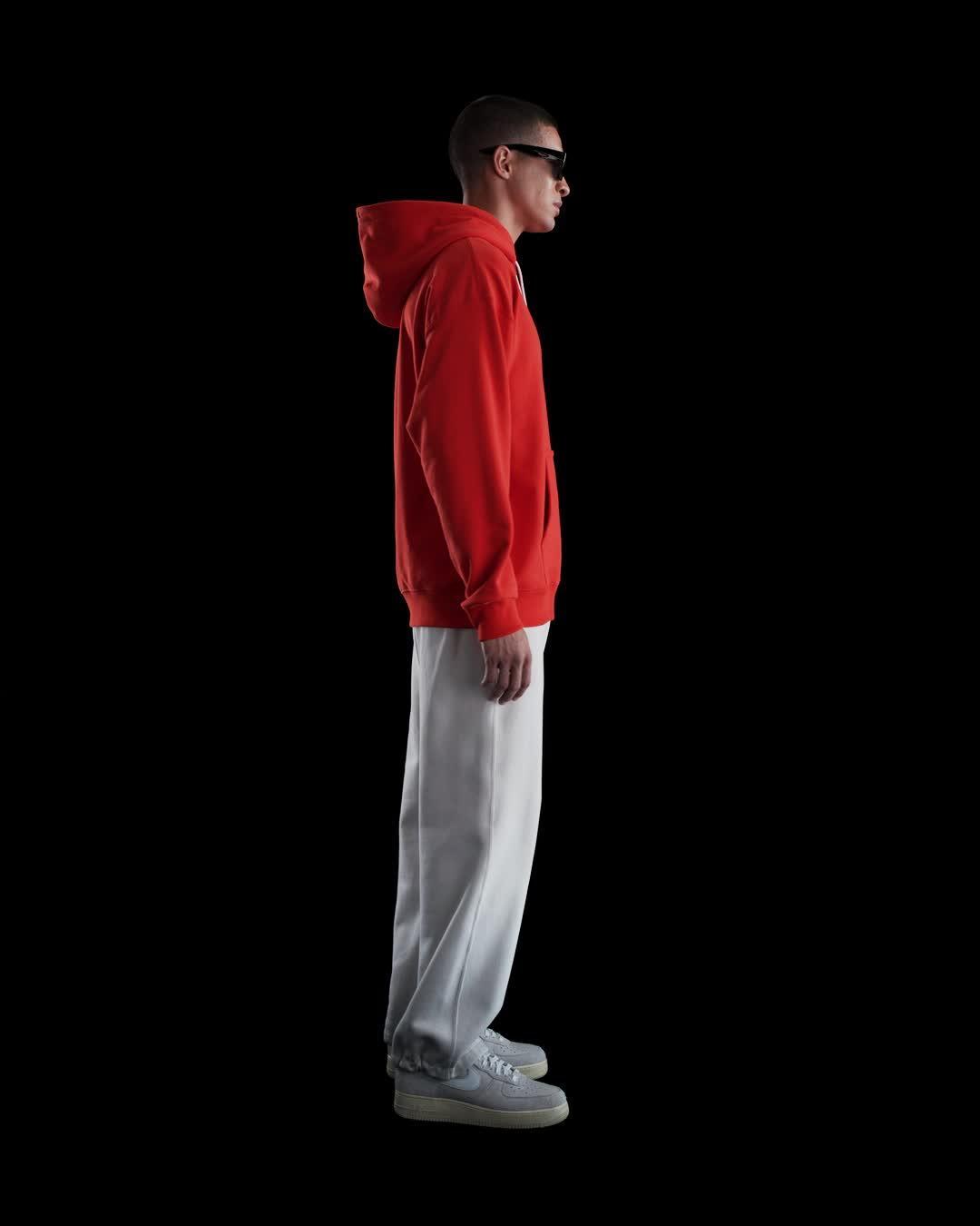 Nike Solo Swoosh Men's French Terry Pullover Hoodie Product Image