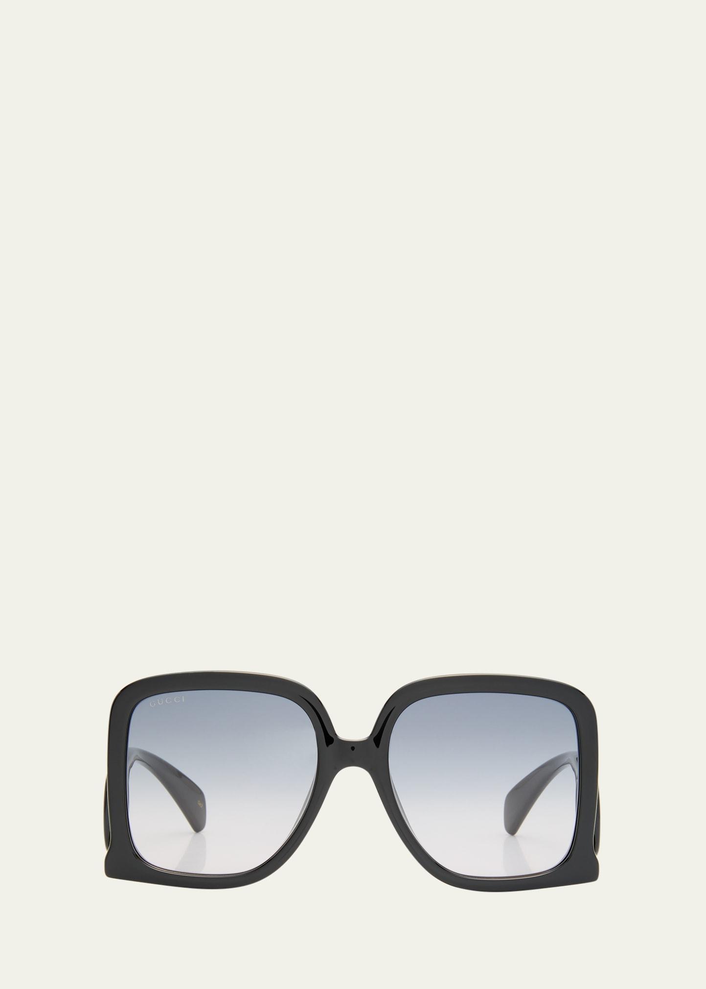 Womens 58MM Rectangular Sunglasses Product Image