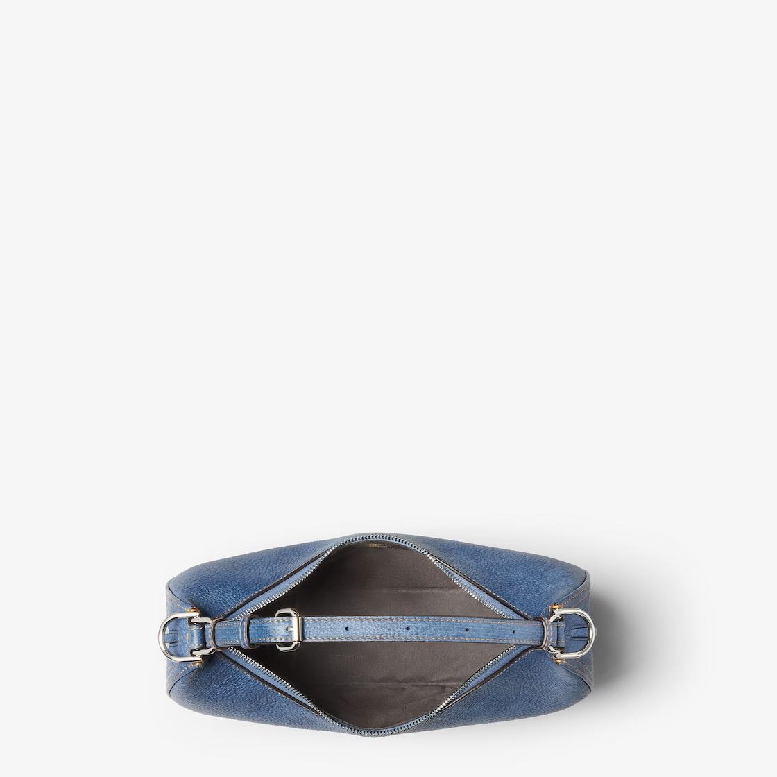 Fendigraphy SmallDenim-effect blue leather bag Product Image