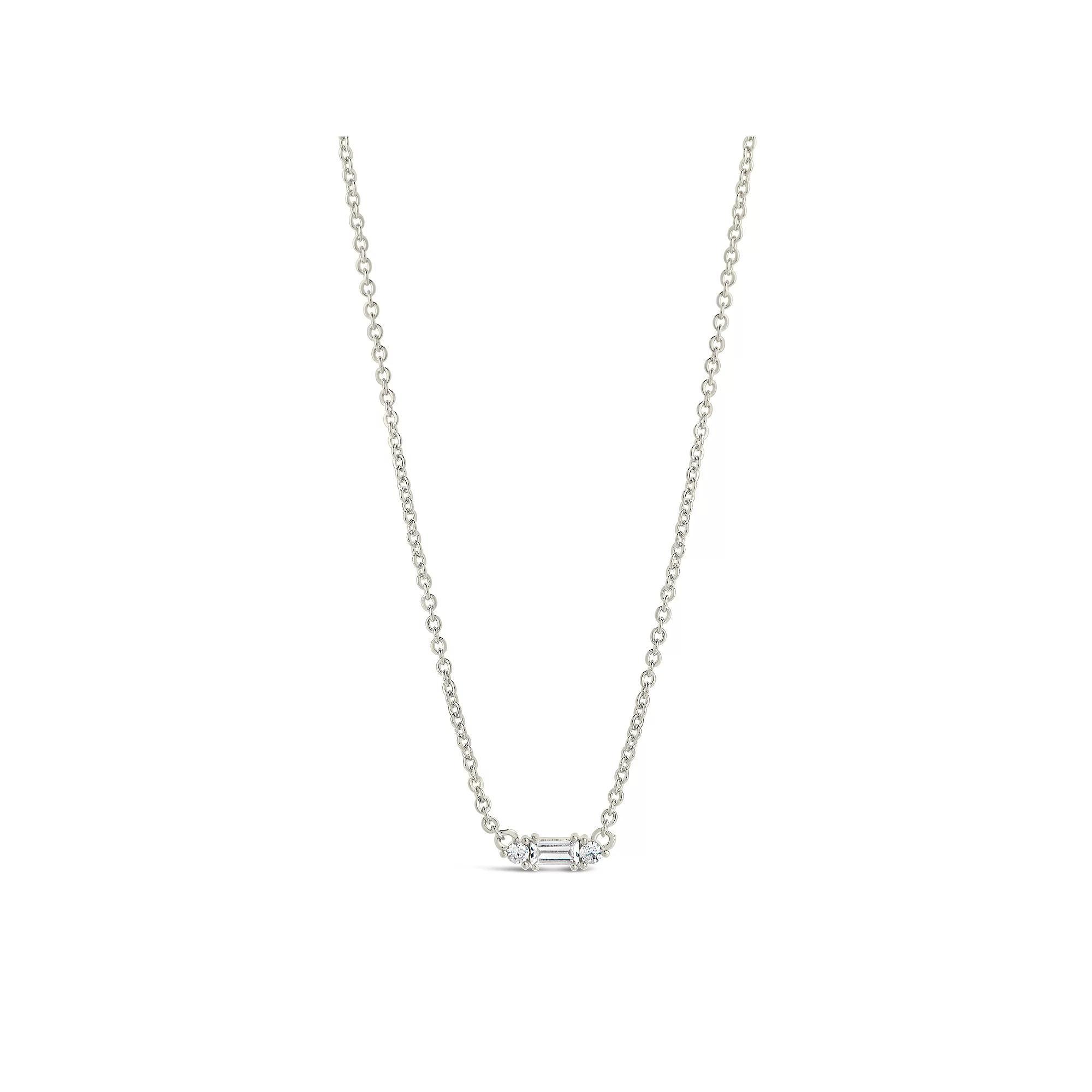 MC Collective Cubic Zirconia Pendant Necklace, Women's, Size: 16-18" ADJ, Silver Tone Product Image