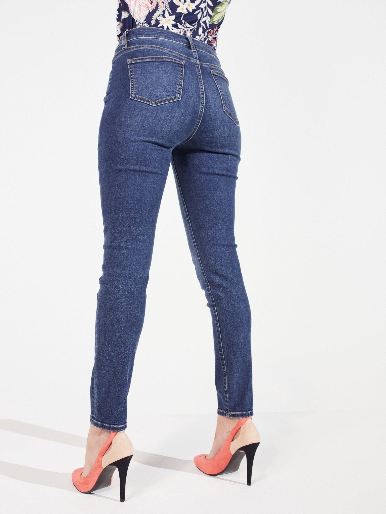 Signature Skinny 5 Pocket Denim Jean-Petite Female Product Image