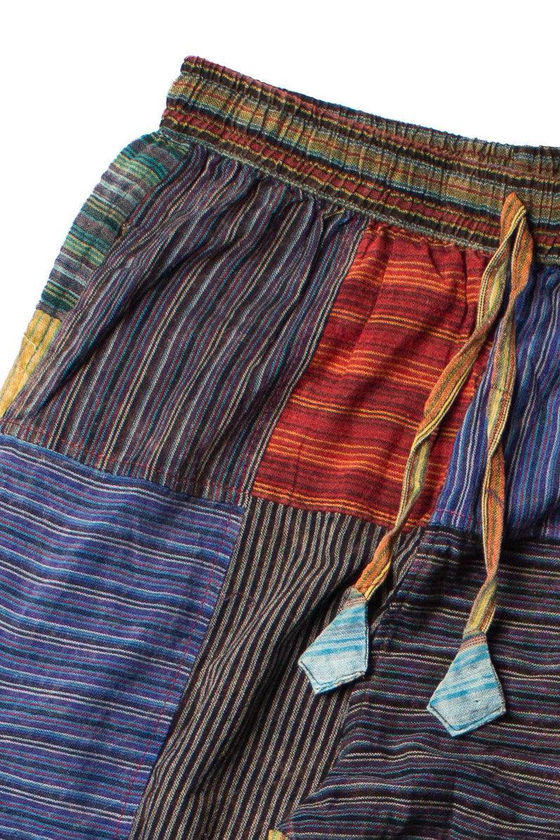 Striped Patchwork Cargo Pants Product Image