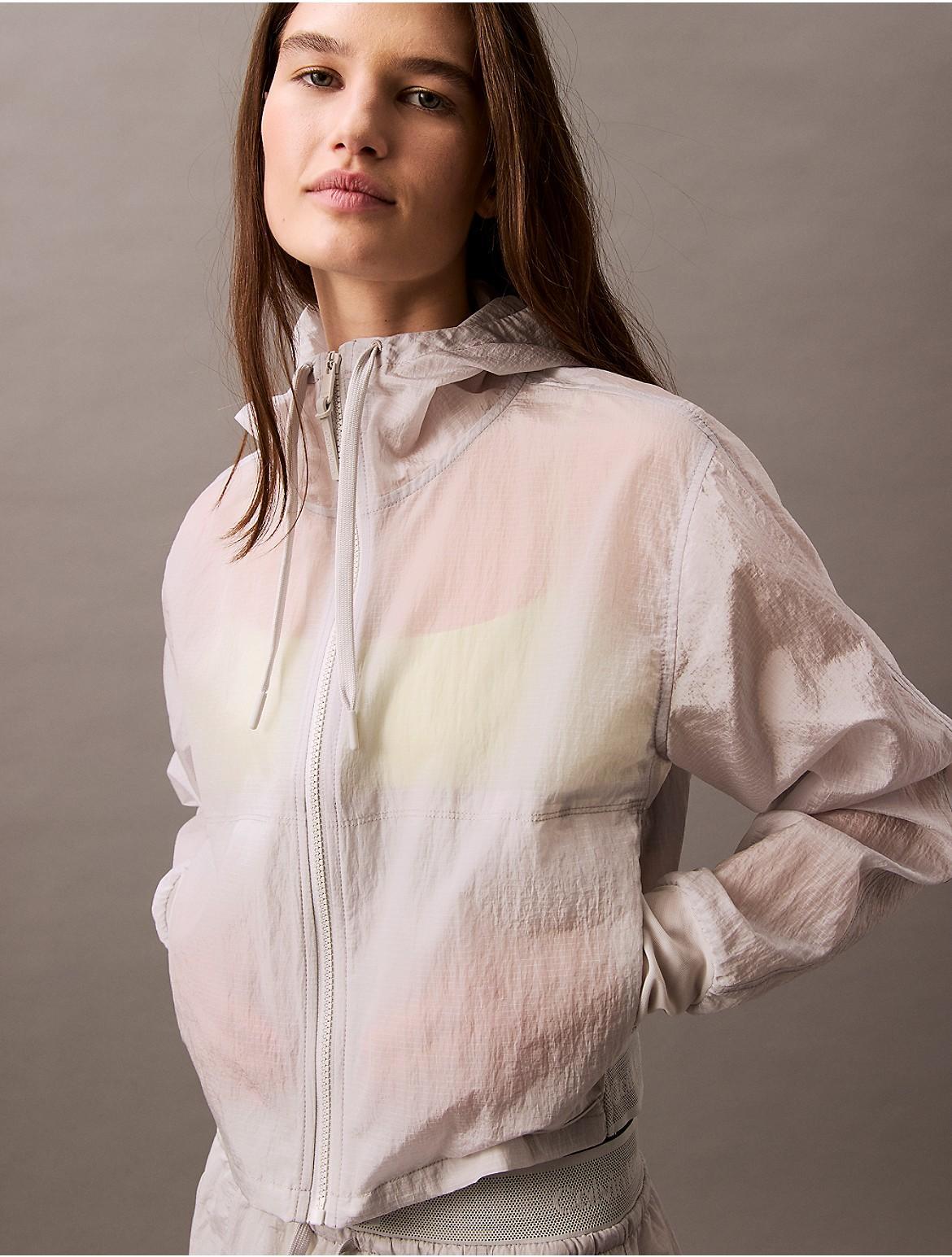 Calvin Klein Women's Active Icon Mesh Jacket - Grey - L Product Image