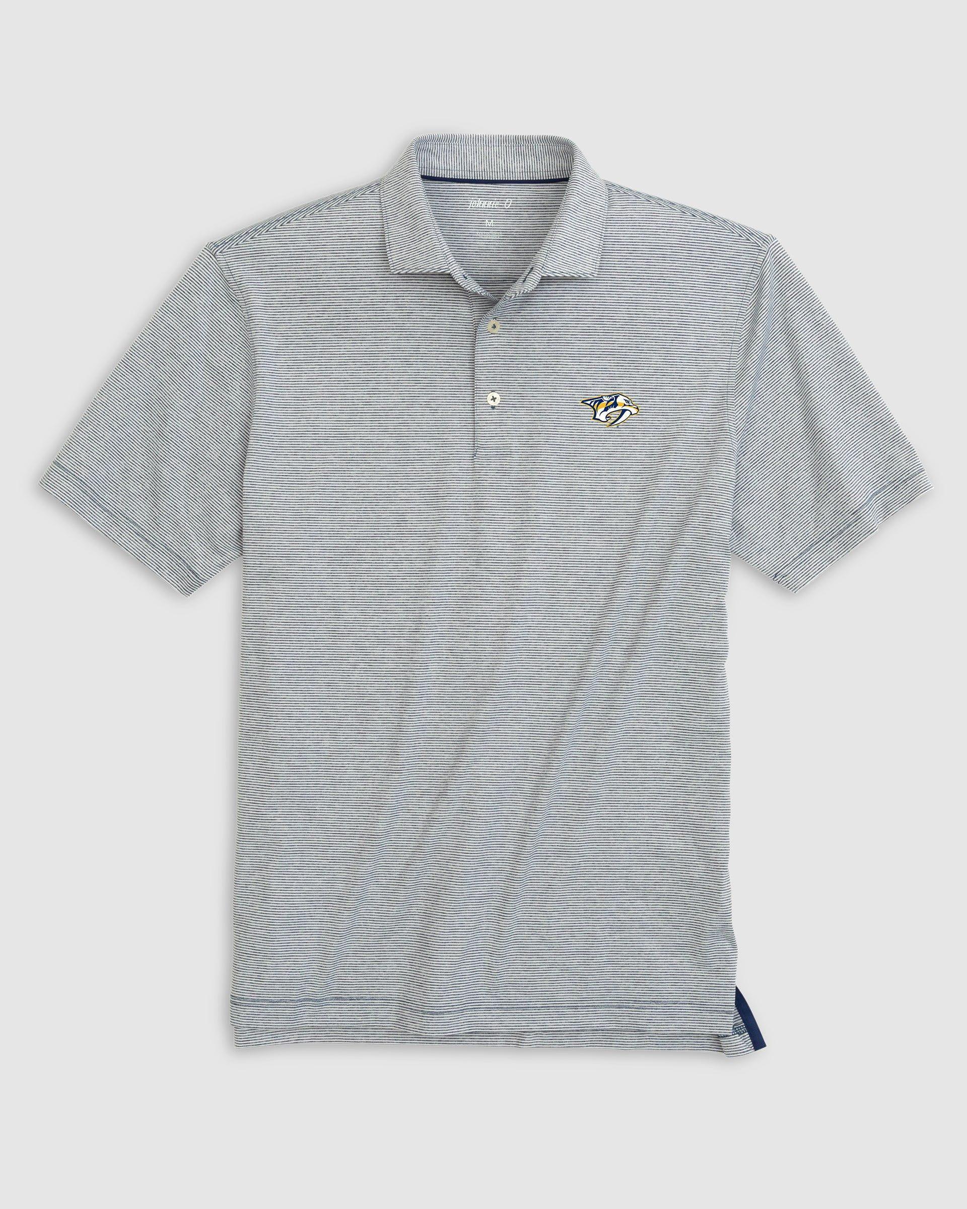 New York Rangers Lyndonn Striped Jersey Performance Polo Product Image
