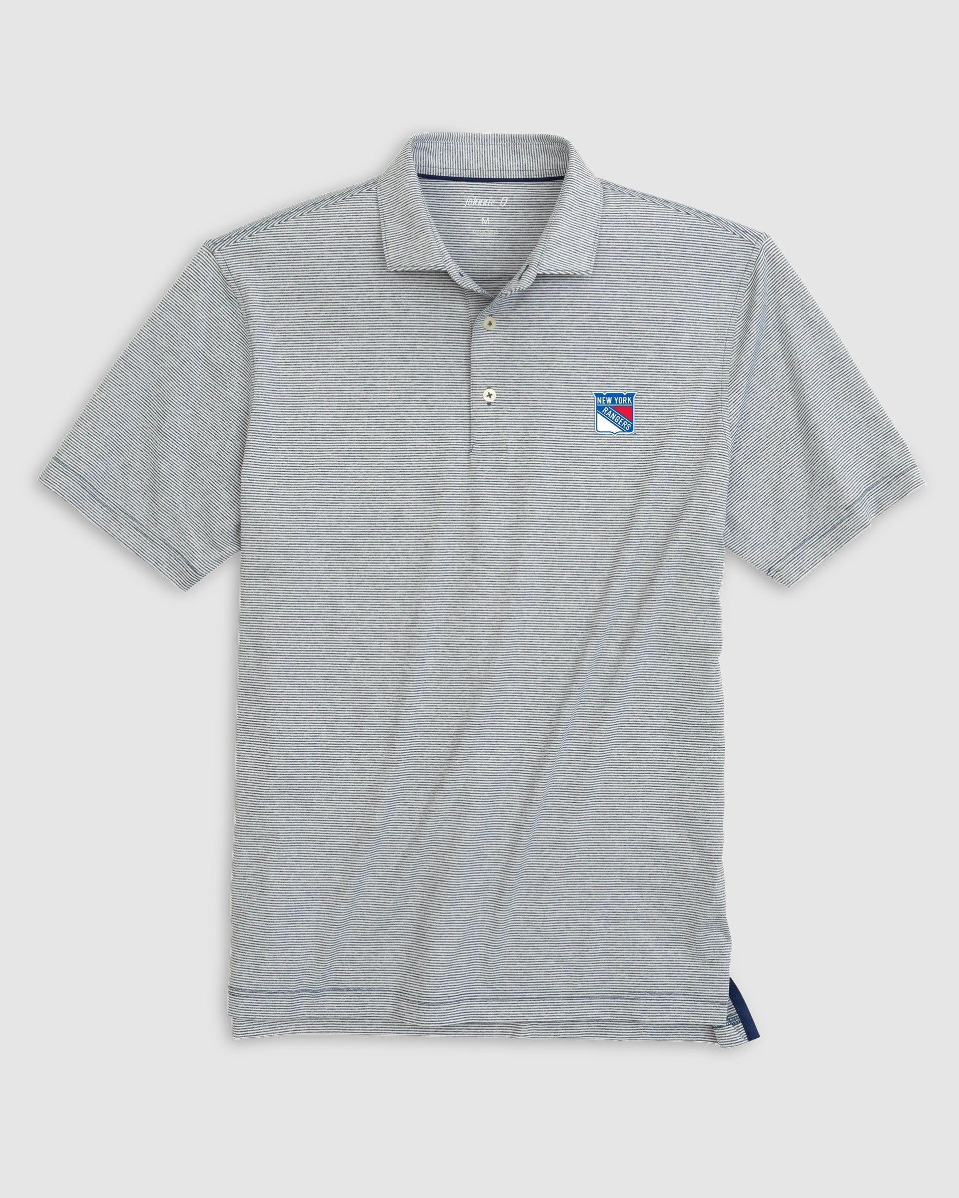 New York Rangers Lyndonn Striped Jersey Performance Polo Product Image