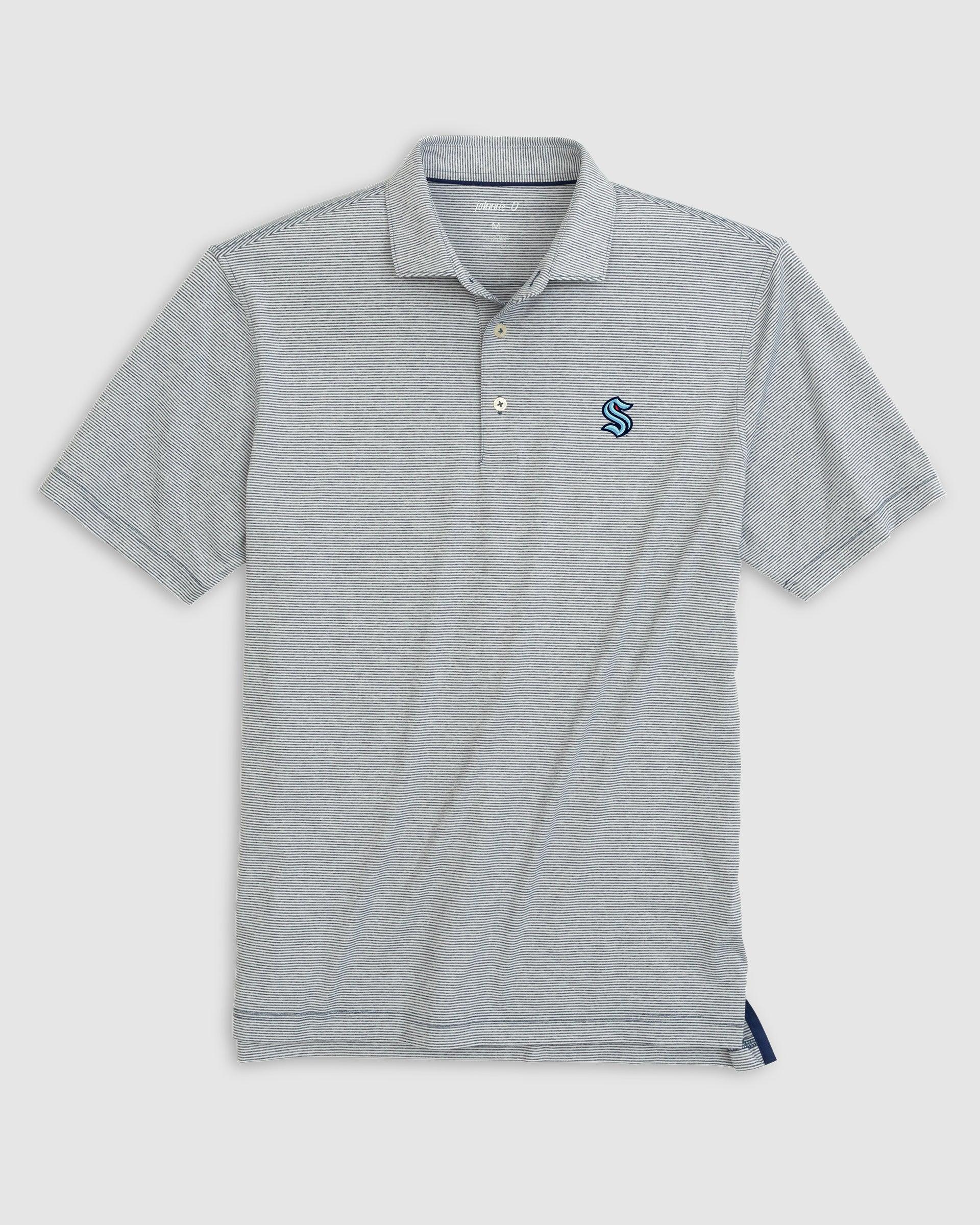 Uconn Lyndonn Striped Jersey Performance Polo - 2024 College Basketball Champions Logo Male Product Image