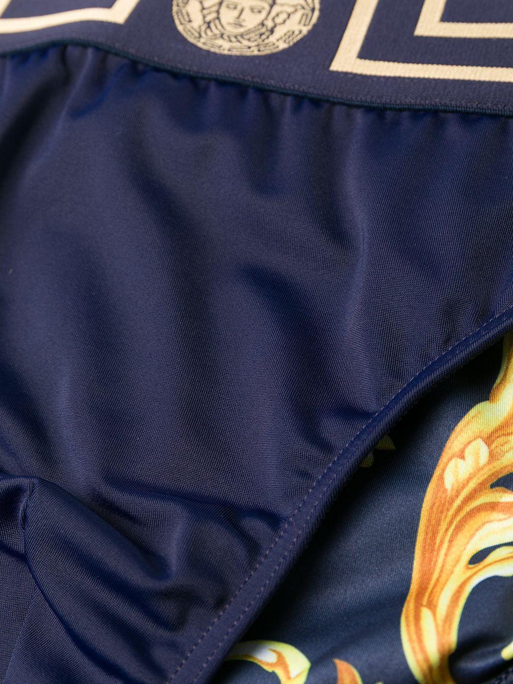 Greca-print swimming trunks Product Image