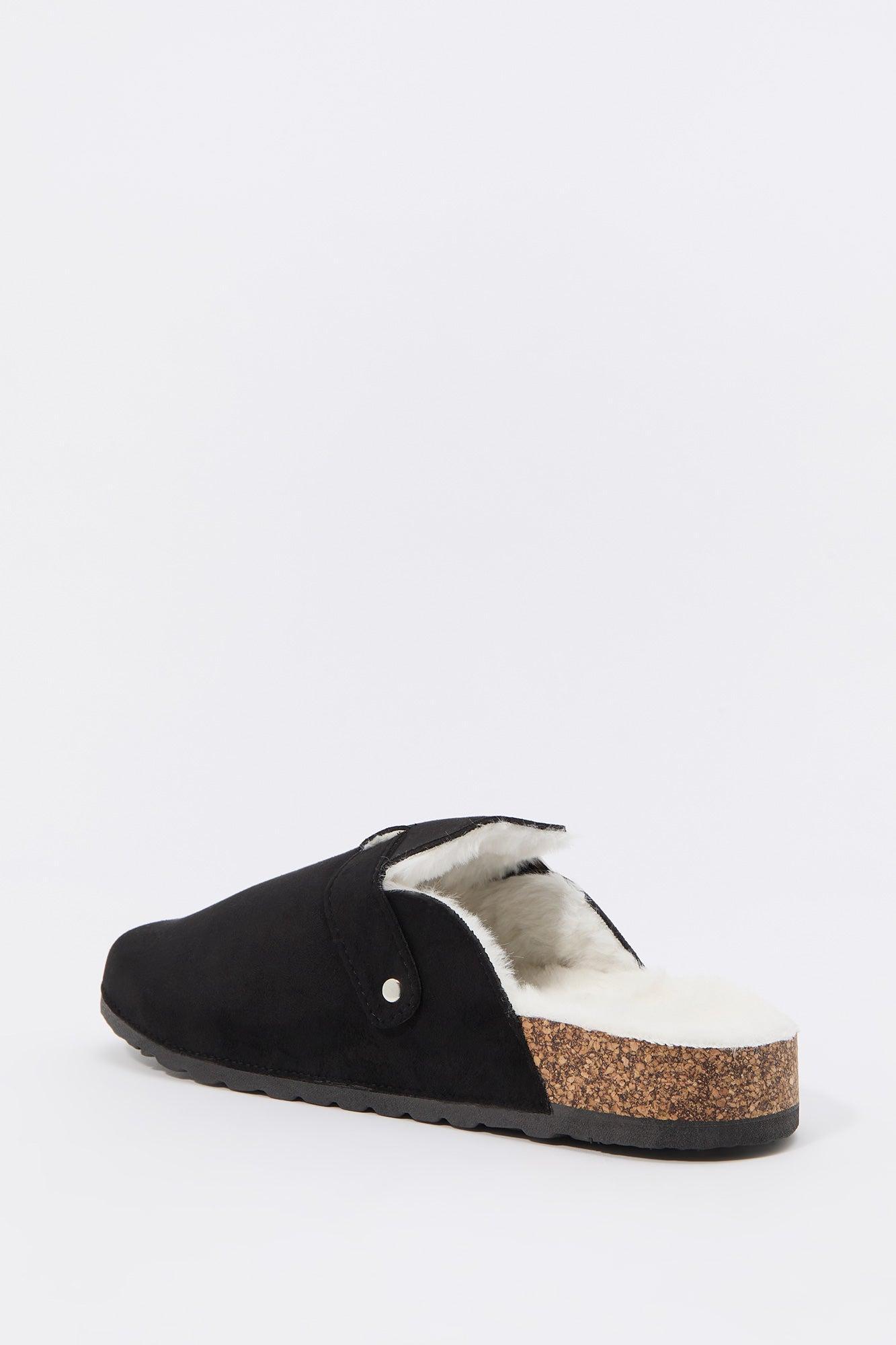 Faux Fur Lined Clog Slide Female Product Image