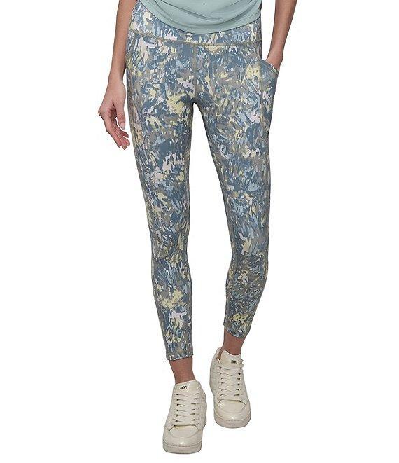 DKNY Sport by Donna Karan Elevate Interlock High Waist 7/8 Printed Fitness Leggings Product Image