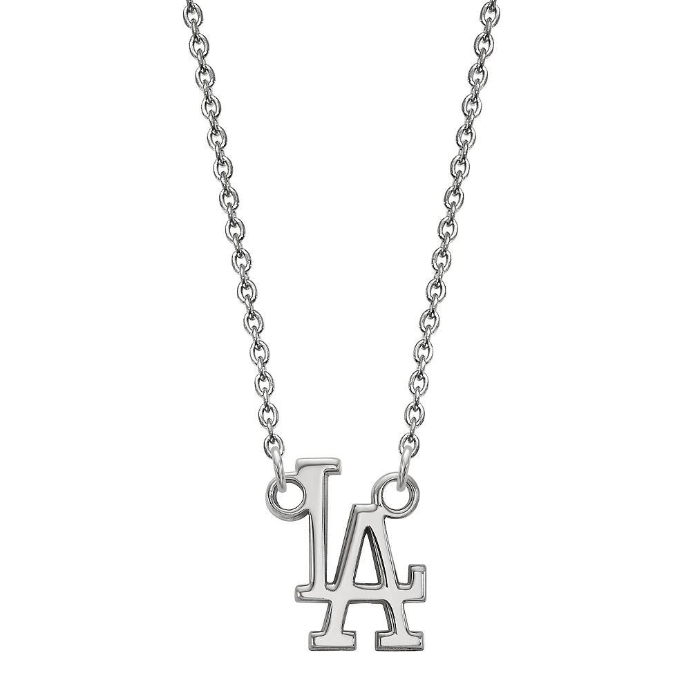 LogoArt Sterling Silver Los Angeles Dodgers Small Pendant Necklace, Women's, Size: 12MM, Gold Tone Product Image