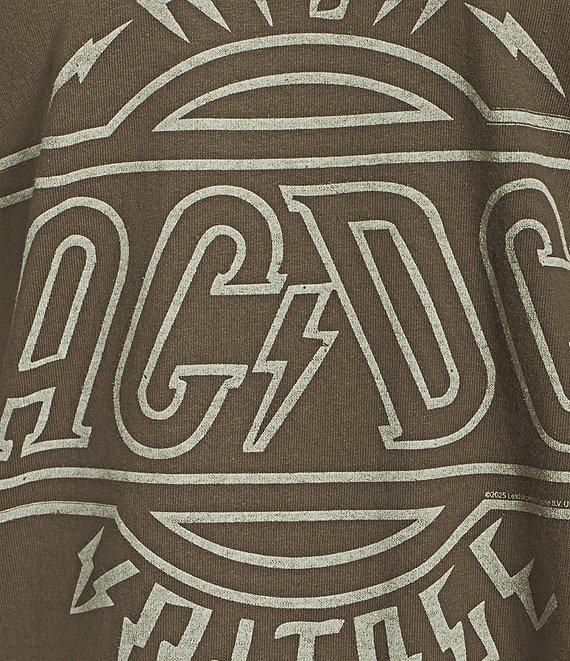 Junk Food Off The Shoulder Short Sleeve ACDC High Voltage T-Shirt Product Image