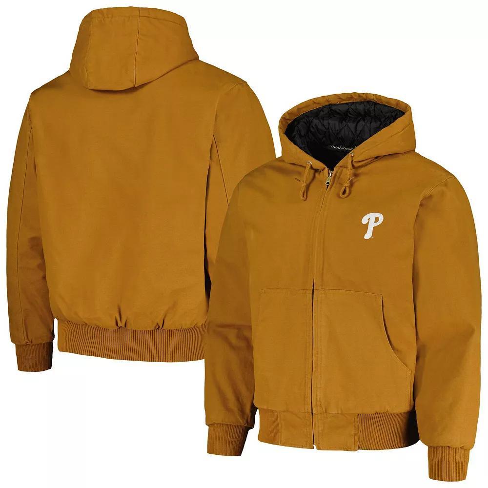 Men's Dunbrooke Brown Philadelphia Phillies Dakota Work Full-Zip Hoodie Jacket, Size: Small Product Image