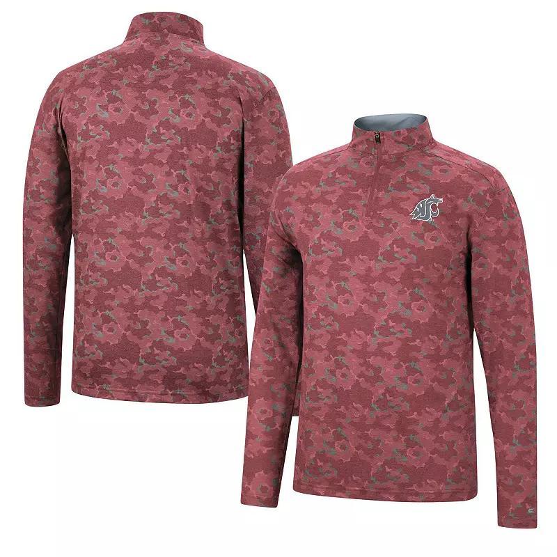 Men's Colosseum Cardinal Iowa State Cyclones Tivo Quarter-Zip Jacket, Size: Large, Red Product Image