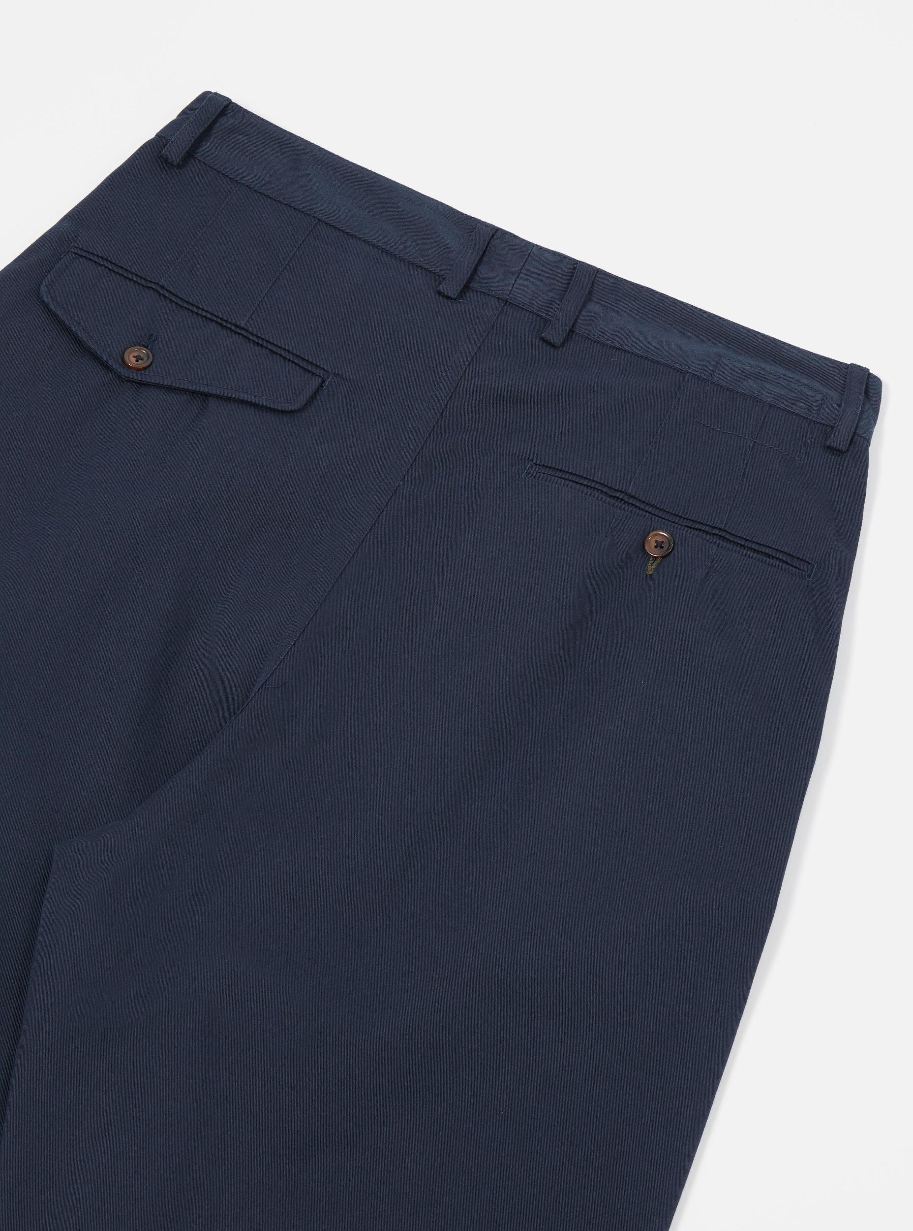 Universal Works Double Pleat Pant in Black Twill Product Image