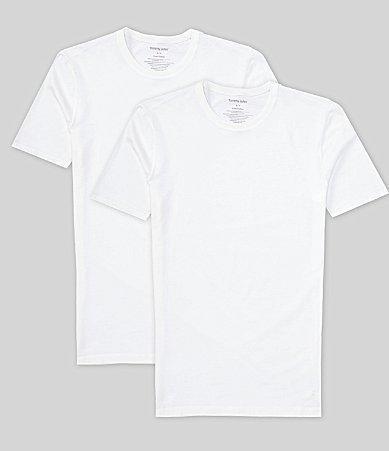 Tommy John Cool Cotton Short Sleeve Slim Fit Undershirt Solid 2 Product Image