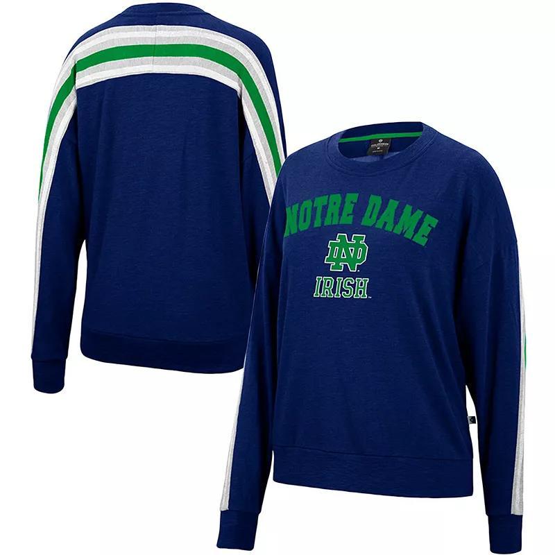 Womens Colosseum Heathered Maryland Terrapins Team Oversized Pullover Sweatshirt Product Image