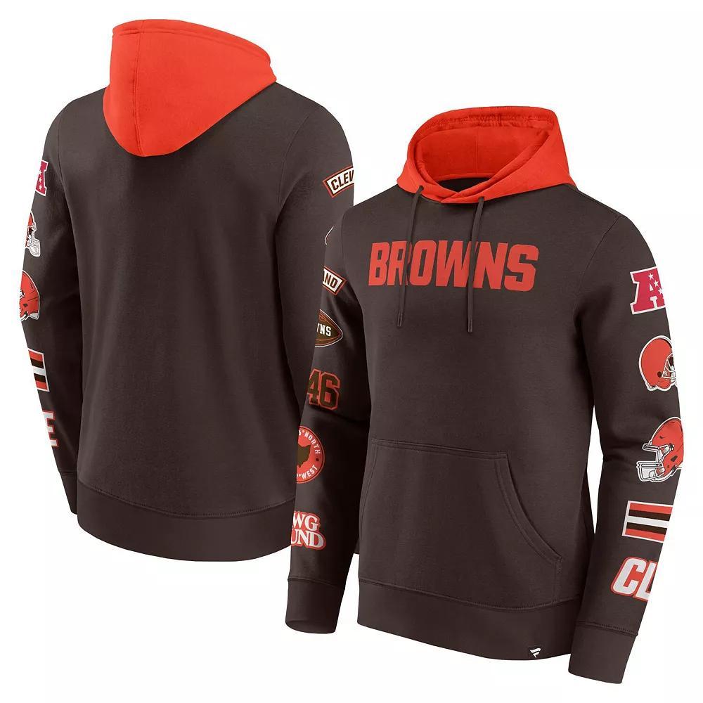 Men's Fanatics  Navy/Cardinal Houston Texans Patched Out Pullover Hoodie, Size: 2XL, Blue Product Image