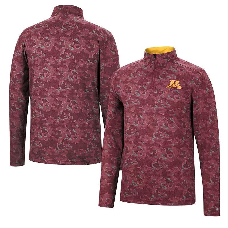 Men's Colosseum Maroon Texas A&M Aggies Tivo Quarter-Zip Jacket, Size: 2XL, Red Product Image