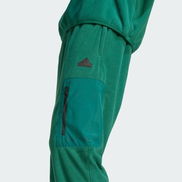adidas City Escape Polar Fleece Pant Collegiate Green L Mens Product Image