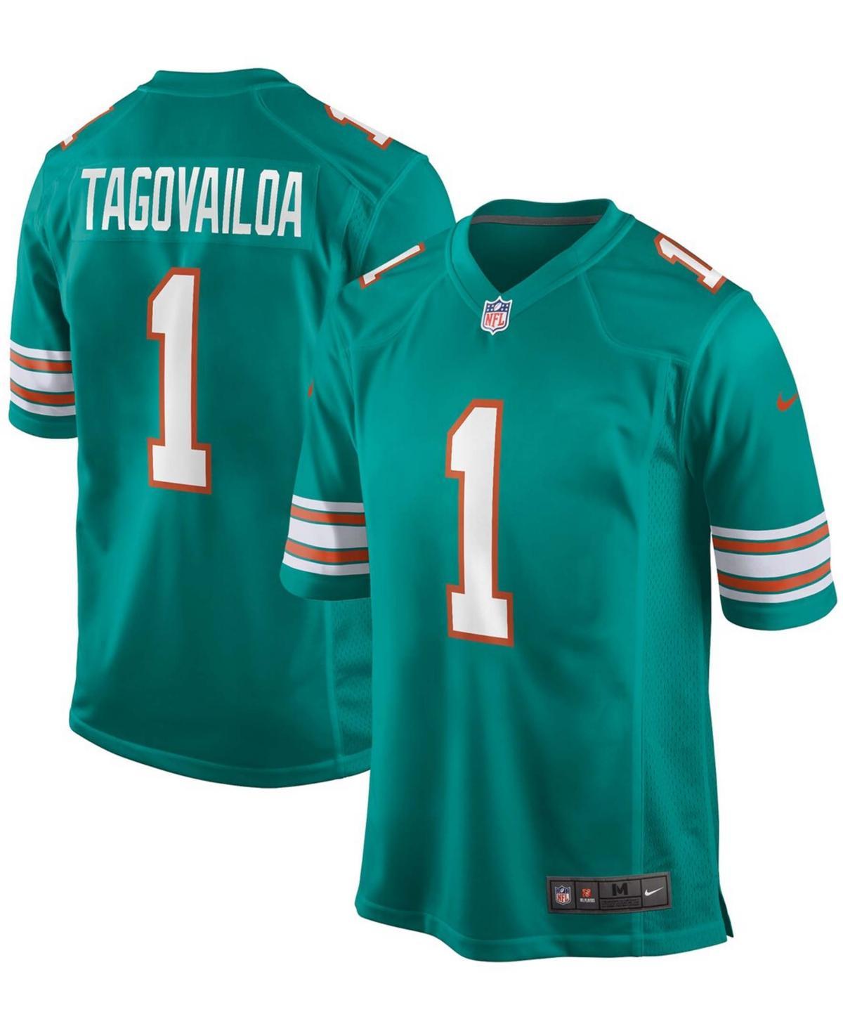 Men's Nike Tua Tagovailoa Aqua Miami Dolphins Alternate Game Jersey, Size: 3XL, Turquoise A Product Image