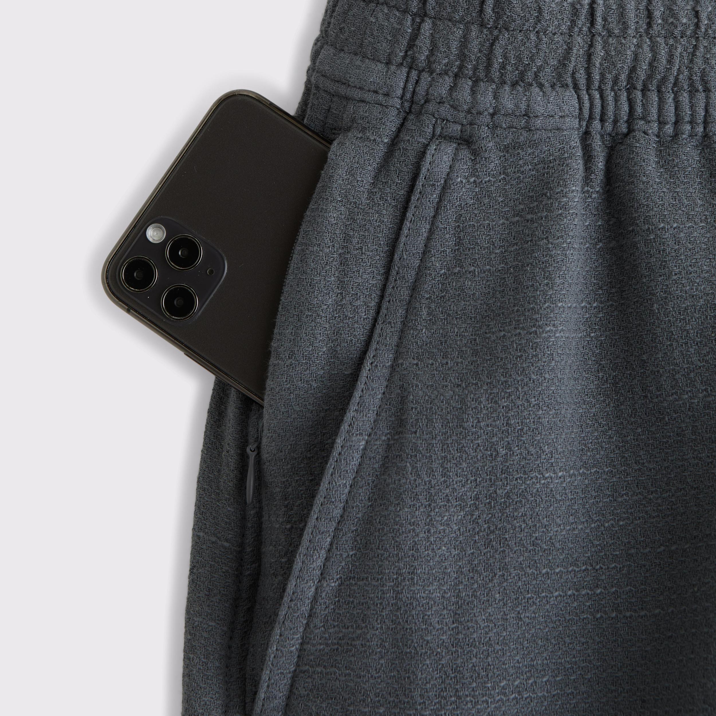 Cotton Texture Pull-On Short Product Image