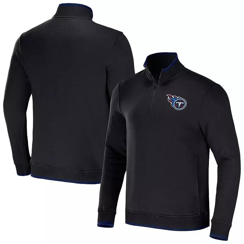Men's NFL x Darius Rucker Collection by Fanatics Black Seattle Seahawks Logo Quarter-Zip Top, Size: 2XL Product Image