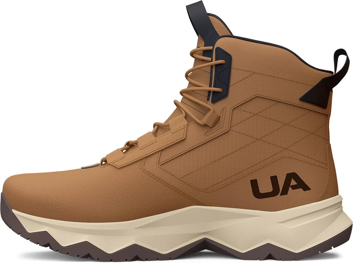 Under Armour Stellar G2 Men's Tactical Boots, Size: 11, Brown White Black Product Image