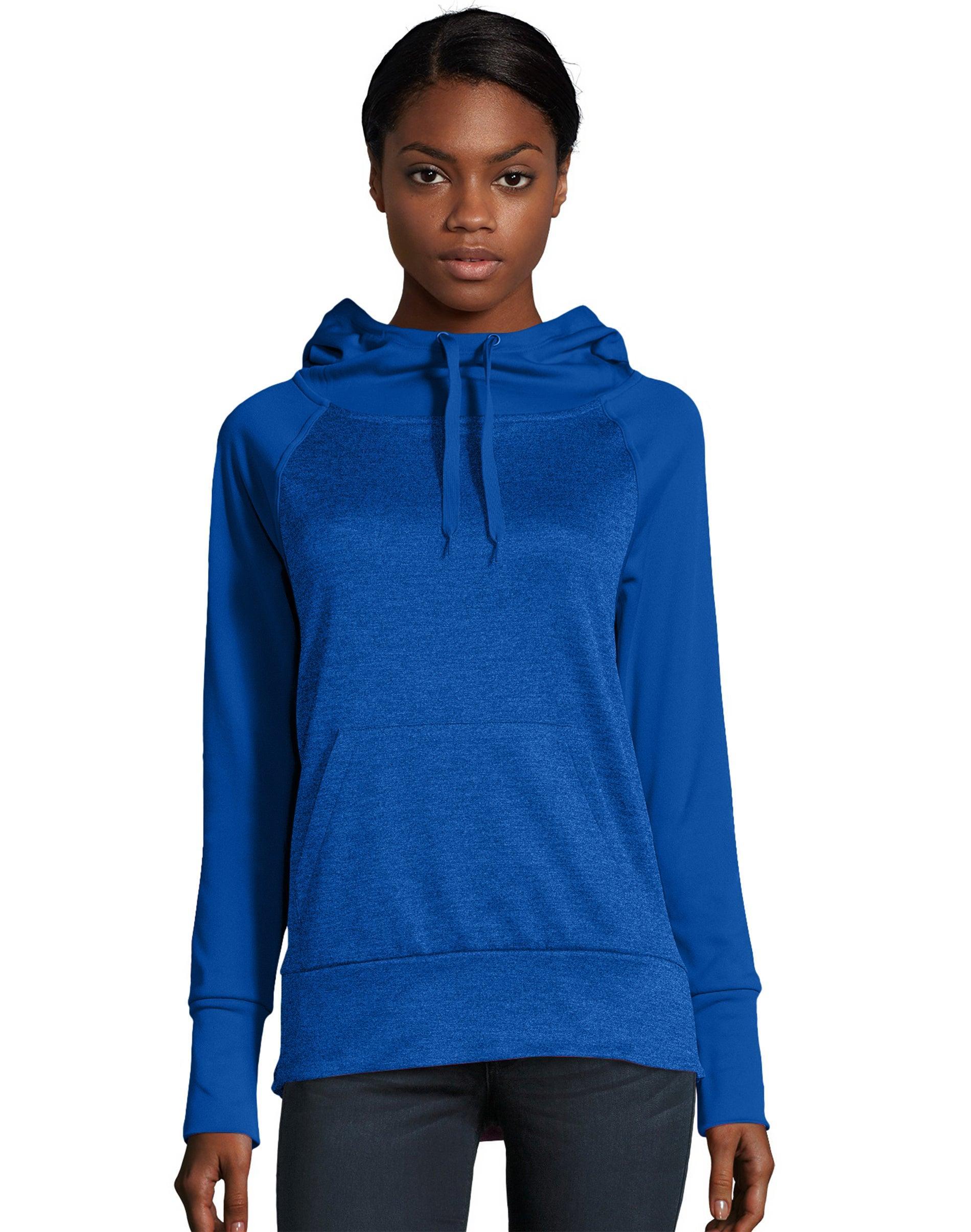 Hanes Sport Womens Performance Fleece Hoodie Fresh Berry/Fresh Berry Heather L Product Image