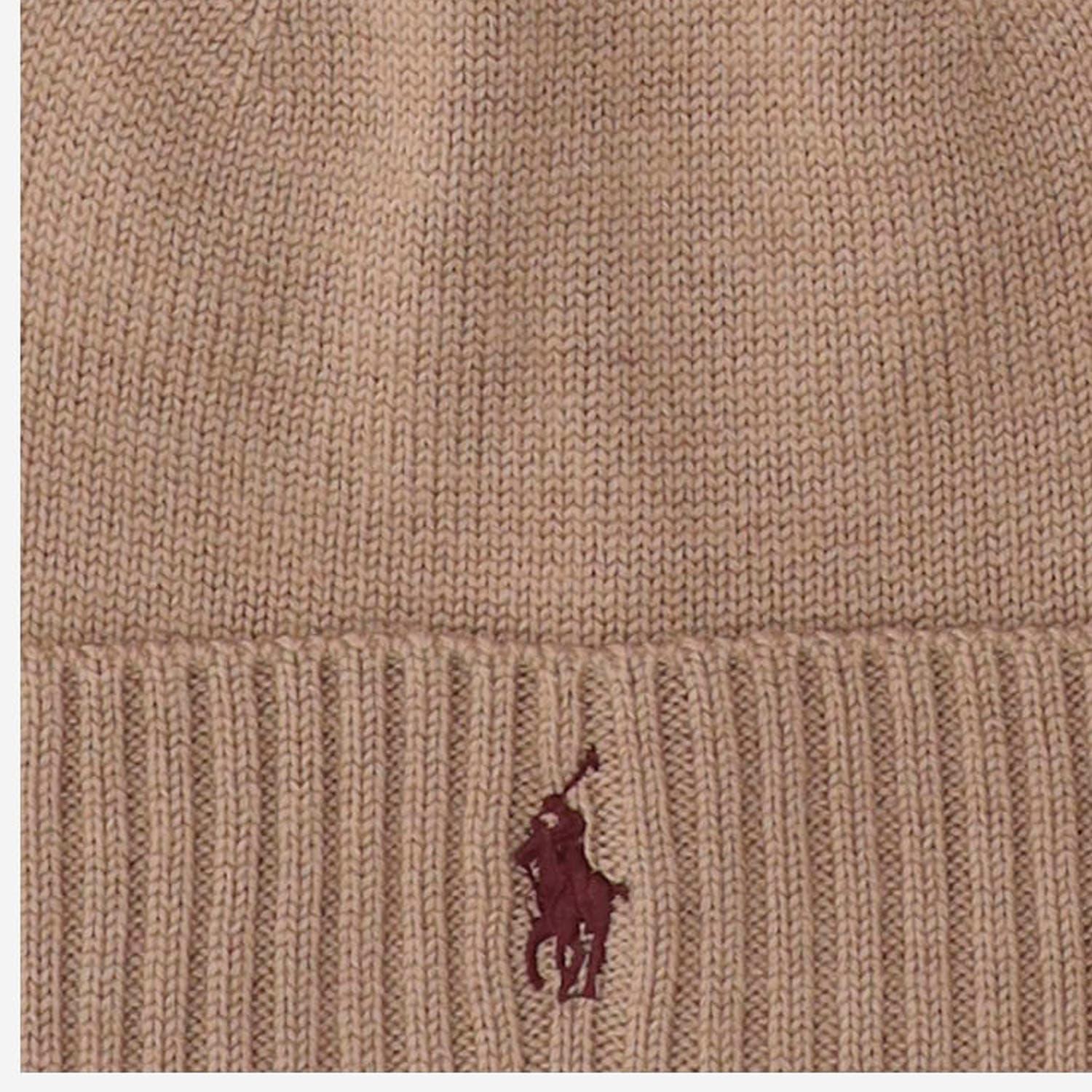 POLO RALPH LAUREN Wool Beanie With Logo In Beige Product Image