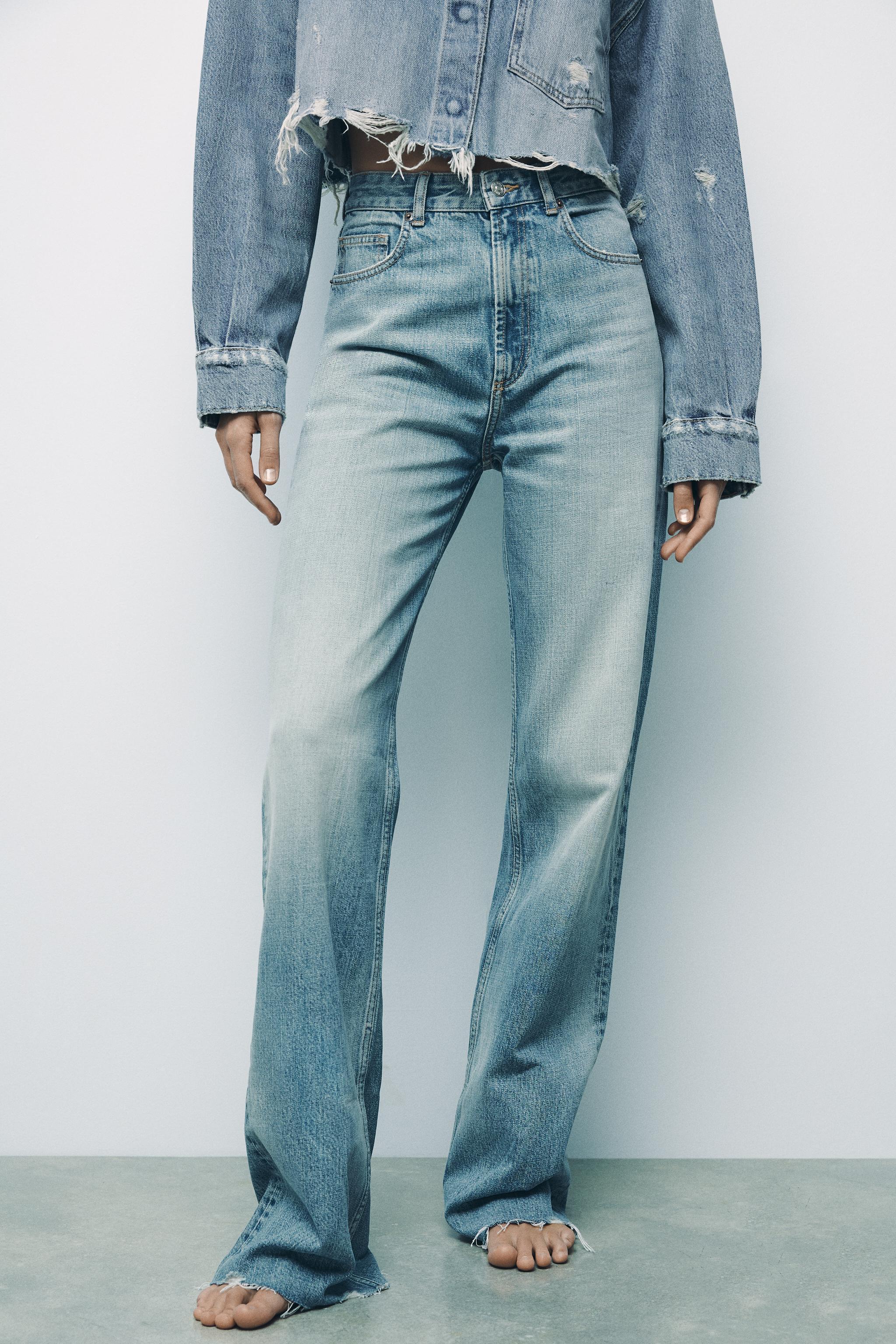 FULL LENGTH TRF HIGH RISE WIDE LEG JEANS Product Image