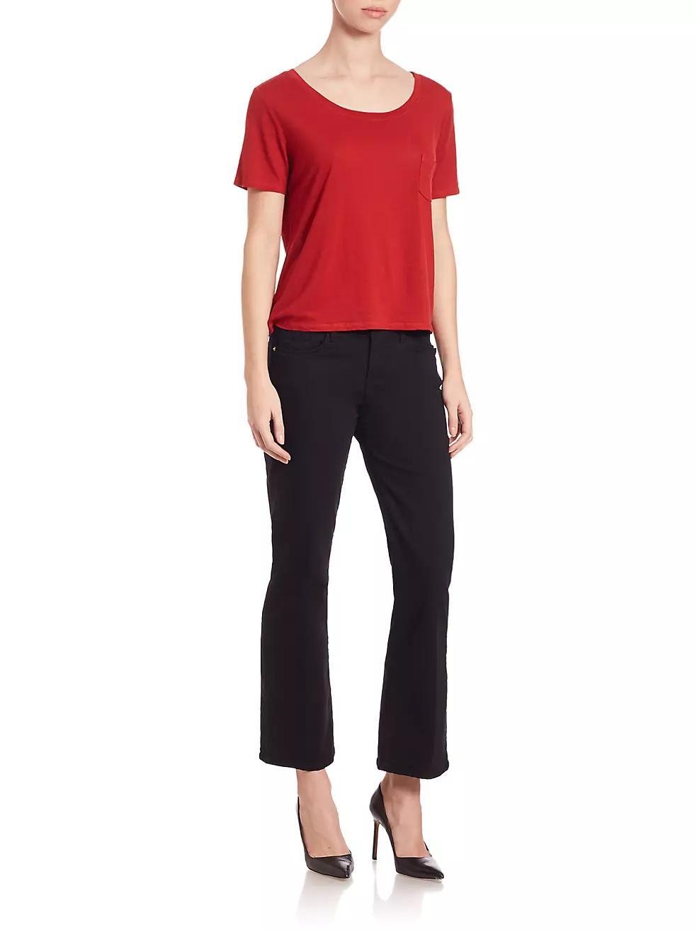 Le Crop Mid-Rise Bootcut Jeans Product Image