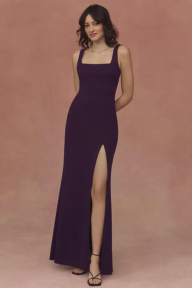 BHLDN Blake Square-Neck Stretch Crepe Maxi Dress Product Image
