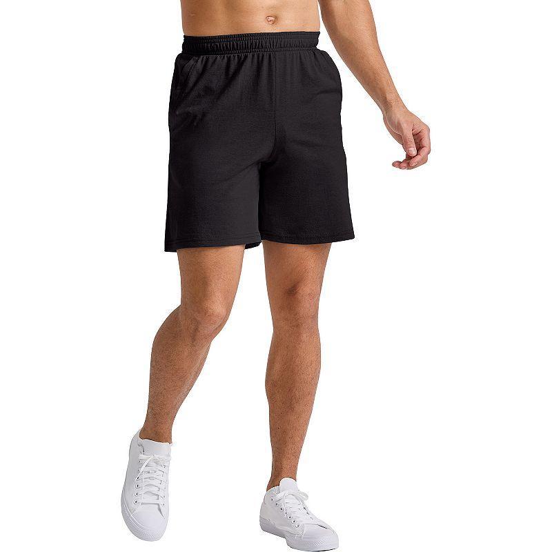 Hanes Originals Mens Tri-Blend Jersey Shorts, 7 Silverstone Heather S Product Image