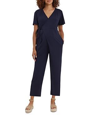 Womens Lucia Flutter-Sleeve Wrap Jumpsuit Product Image