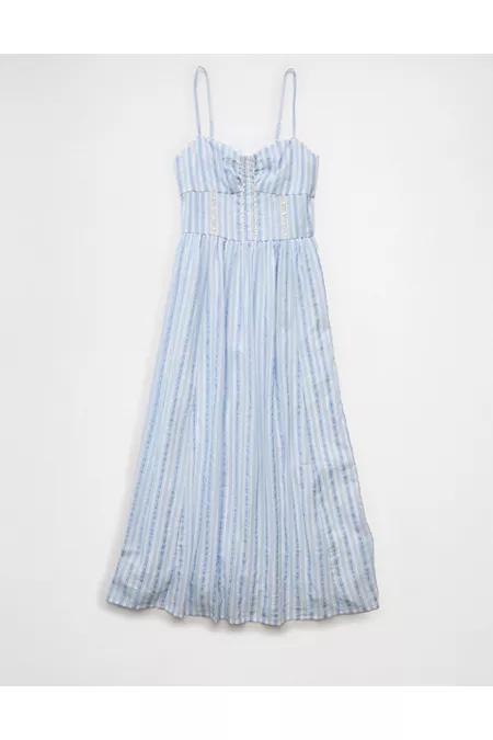 AE Catie Corset Button-Up Midi Dress Women's Product Image