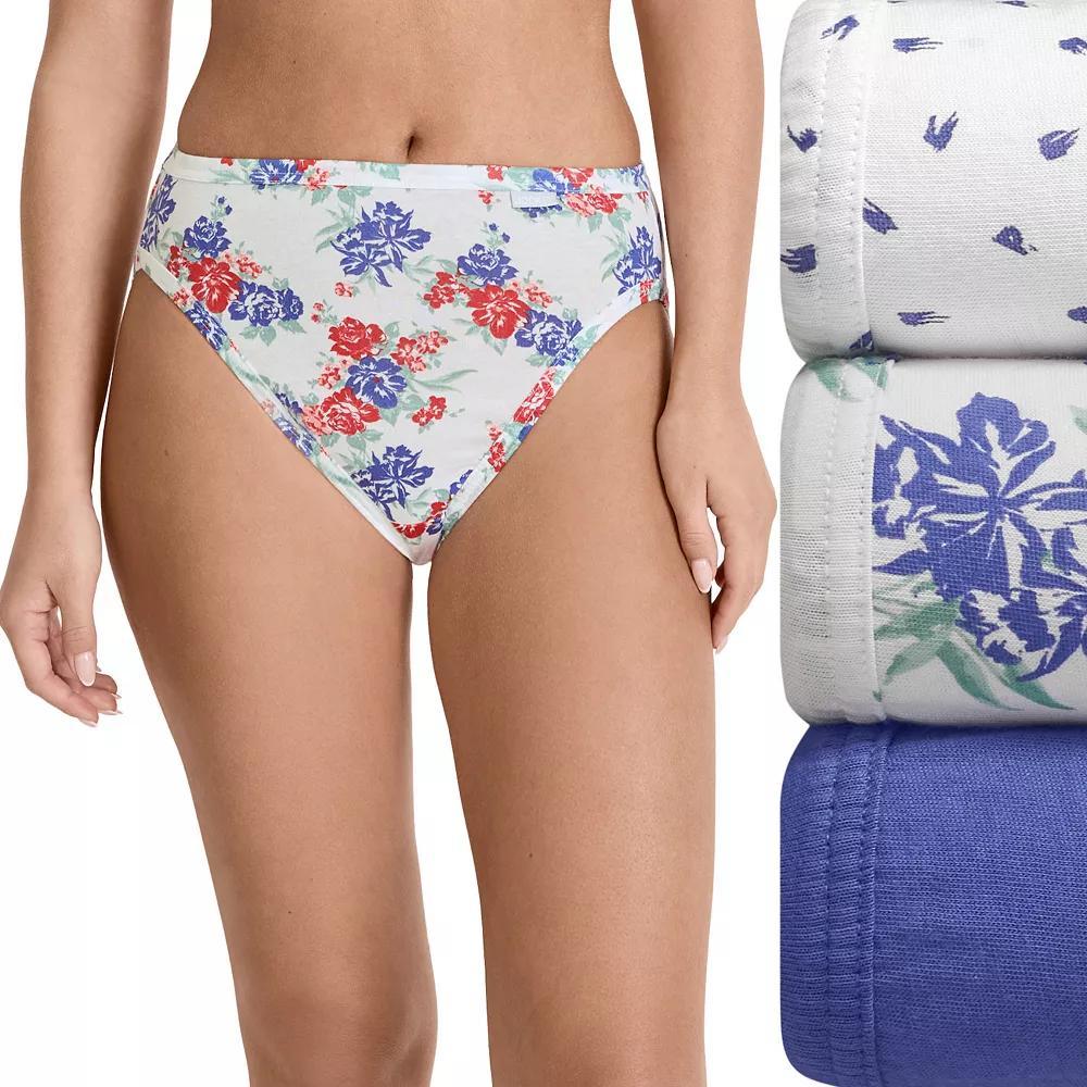 Women's Jockey® Elance 3-pk. French Cut Panty Set 1487, Brush Dot Product Image
