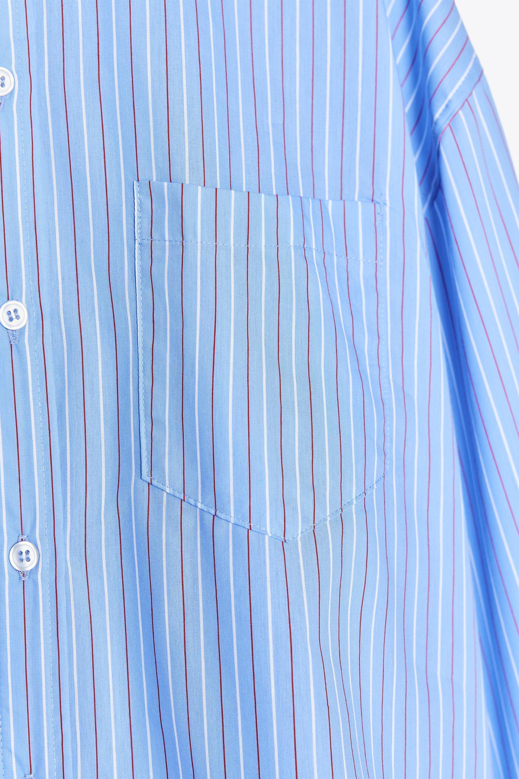 OVERSIZED STRIPED POPLIN SHIRT Product Image