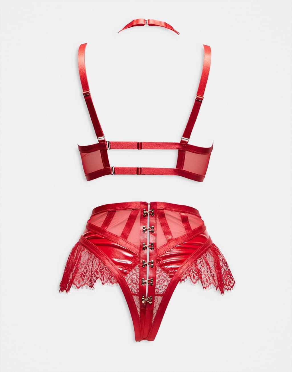 Ann Summers Exuberant set in red Product Image