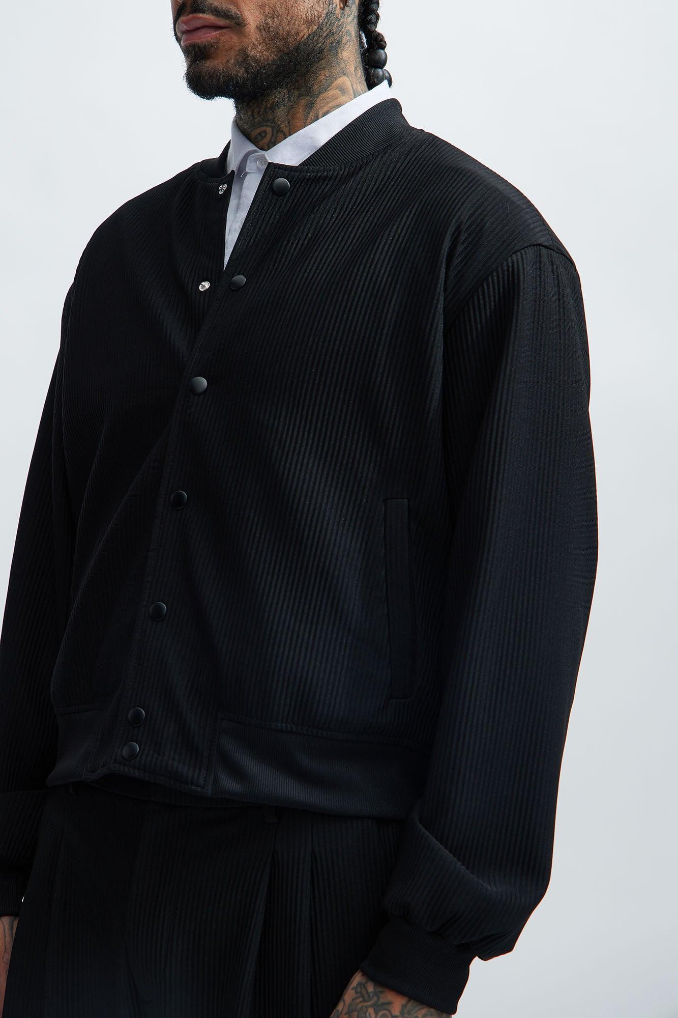 Show Up Bomber Jacket - Black Product Image