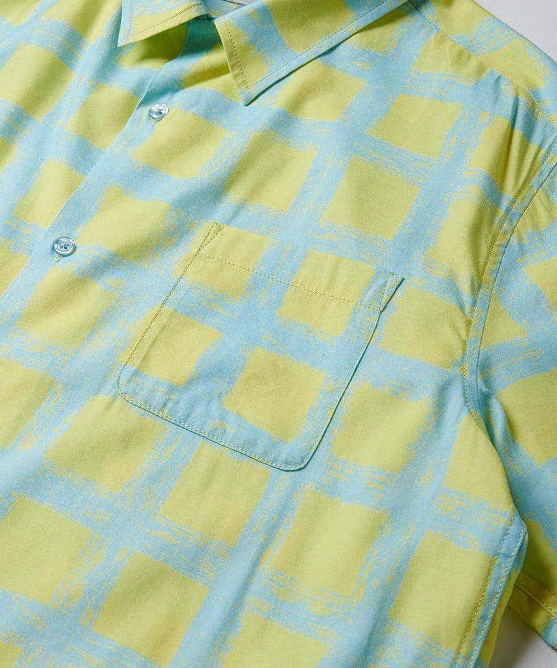 Checkered Rayon Shirt Male Product Image