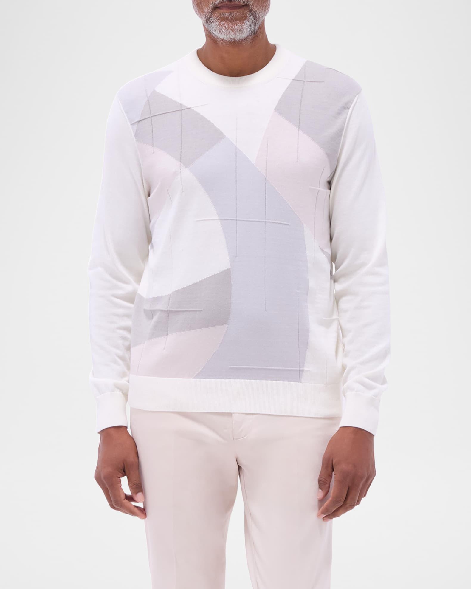 Men's Abstract Crewneck Sweater Product Image