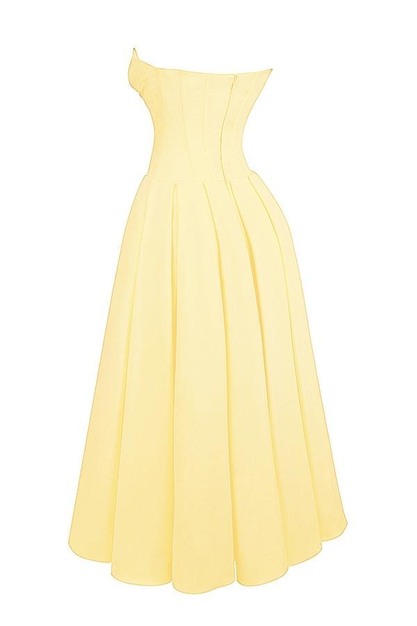 Lady  sunshine strapless tulle midi dress Product Image
