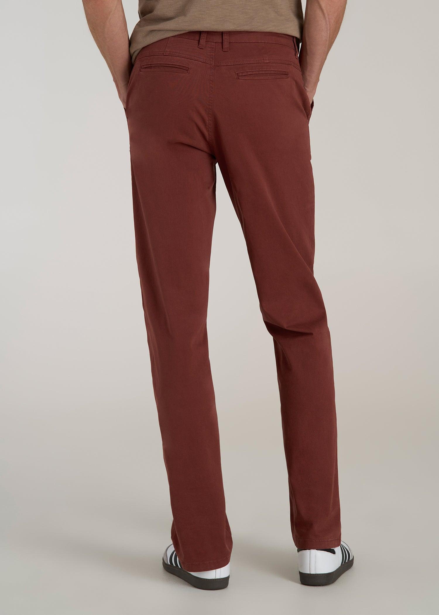 Mason RELAXED Chinos for Tall Men in Intense Rust Product Image